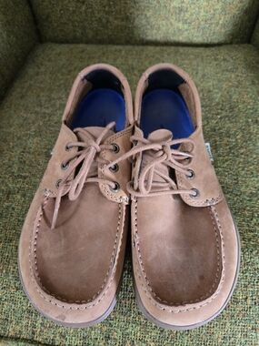 Lems Mariner Leather Lace-Up Boat Shoes Sonora Brown Size 41 (7.5 Mens)